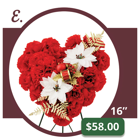 E - Large Heart of Roses